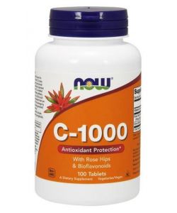 Vitamin C-1000 with Rose Hips & Bioflavonoids - 100 tablets