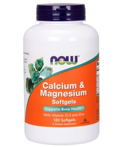 Calcium & Magnesium with Vit D and Zinc - 120 softgels