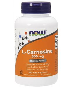 L-Carnosine, 500mg - 100 vcaps