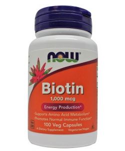 Biotin, 1000mcg - 100 vcaps