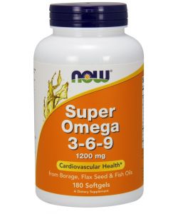 Super Omega 3-6-9, 1200mg - 180 softgels