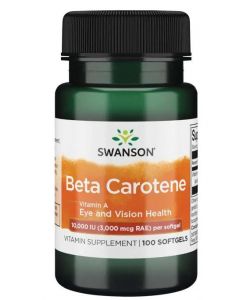 Beta-Carotene (Vitamin A), 10 000 IU - 100 softgels