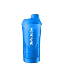 Wave+ Shaker, Blue - 600 ml. (+ 200 ml.+ 150 ml.)