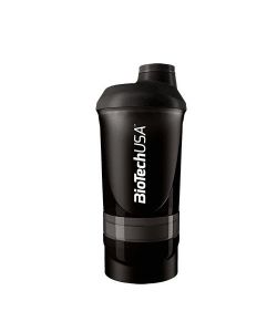 Wave+ Shaker, Black Smoke - 600 ml. (+ 200 ml.+ 150 ml.)