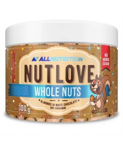 Nutlove Whole Nuts, Almonds in White Chocolate & Cinnamon - 300g
