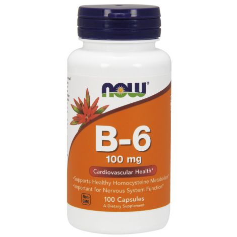 Vitamin B-6, 100mg - 100 caps