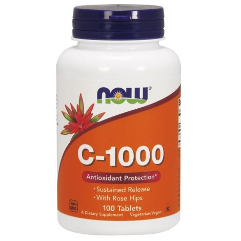 Vitamin C-1000 with Rose Hips - Sustained Release - 100 tabs