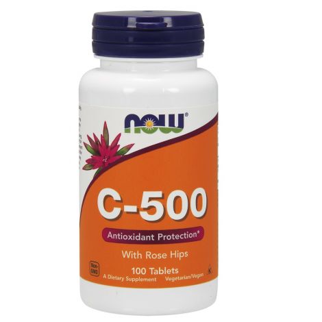 Vitamin C-500 with Rose Hips - 100 tablets