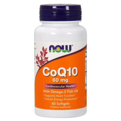 CoQ10 with Omega-3, 60mg with - 60 softgels
