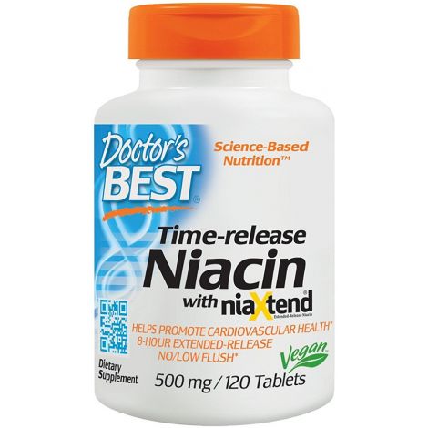 Time-release Niacin with niaXtend, 500mg - 120 tabs