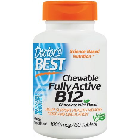 Chewable Fully Active B12, 1000mcg - 60 tabs
