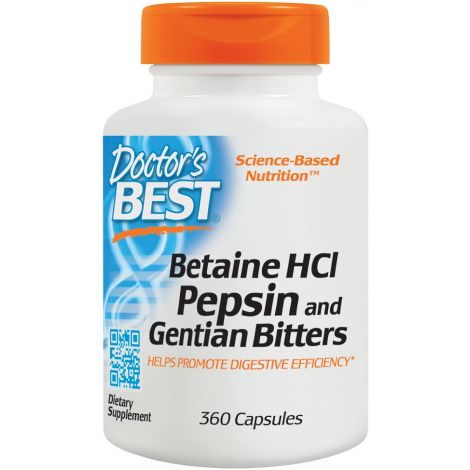 Betaine HCl Pepsin & Gentian Bitters - 360 caps