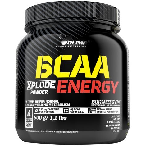 BCAA Xplode Energy, Fruit Punch - 500g