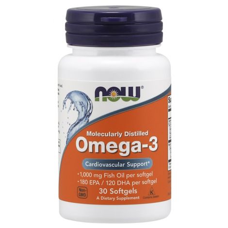 Omega-3 Molecularly Distilled - 30 softgels