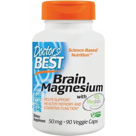 Brain Magnesium with Magtein, 50mg - 90 vcaps
