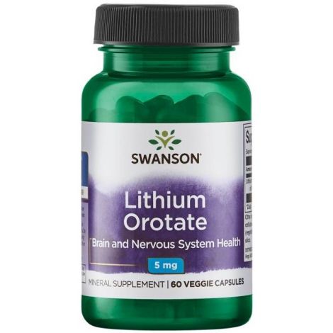 Lithium Orotate, 5mg - 60 vcaps