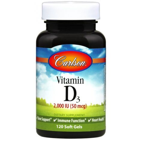 Vitamin D3, 2000 IU - 120 softgels