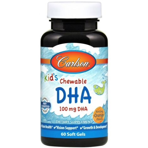 Kid's Chewable DHA, 100mg Orange - 60 softgels