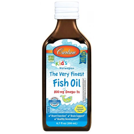 Kid's The Very Finest Fish Oil, 800mg Lemon - 200 ml.