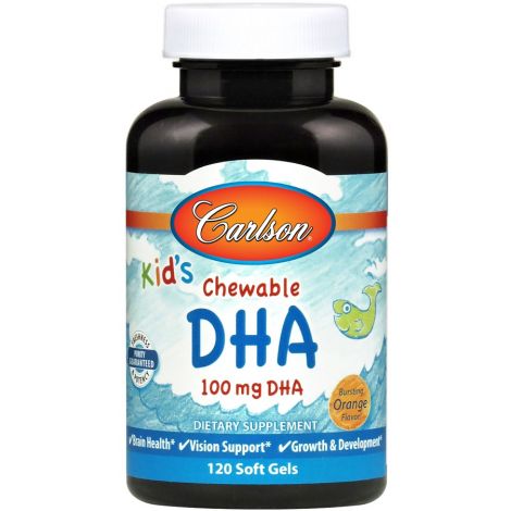 Kid's Chewable DHA, 100mg Orange - 120 softgels