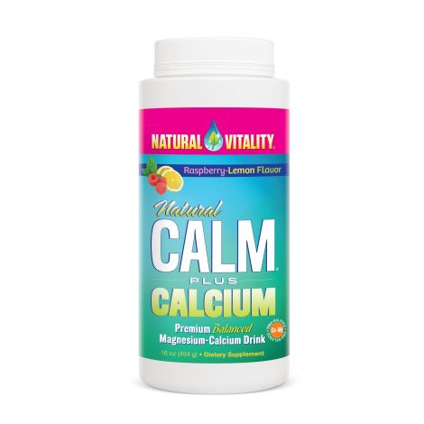 Natural Calm Plus Calcium, Raspberry Lemon - 454g