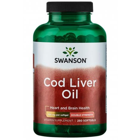 Cod Liver Oil, 700mg Double-Strength - 250 softgels