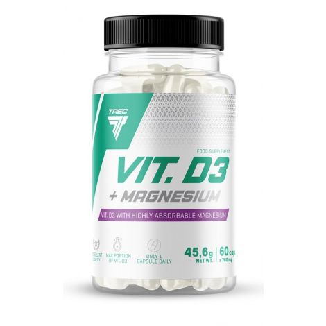 Vitamin D3 + Magnesium - 60 caps