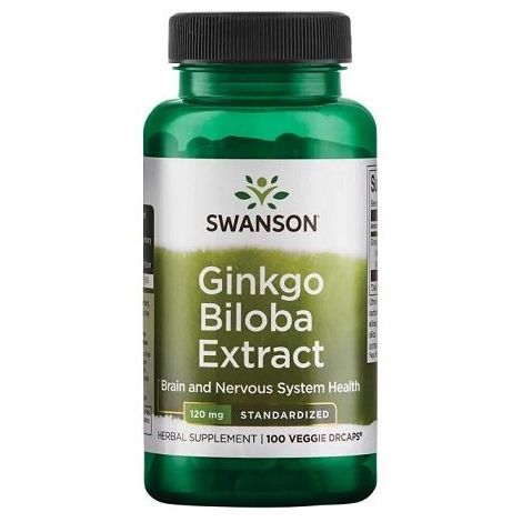 Ginkgo Biloba Extract, 120mg - 100 vcaps