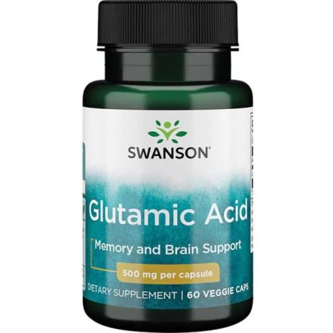 Glutamic Acid, 500mg - 60 vcaps