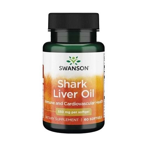 Shark Liver Oil, 550mg - 60 softgels