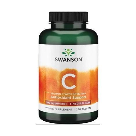 Vitamin C with Rose Hips - Timed-Release, 500mg - 250 tabs
