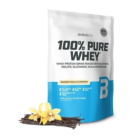 100% Pure Whey, Bourbon Vanilla  - 454g