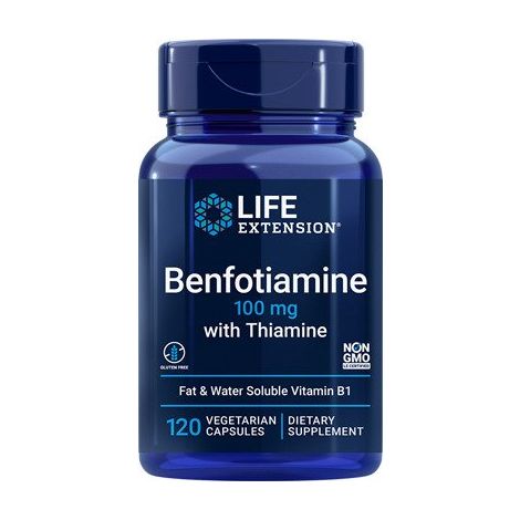 Benfotiamine with Thiamine, 100mg - 120 vcaps