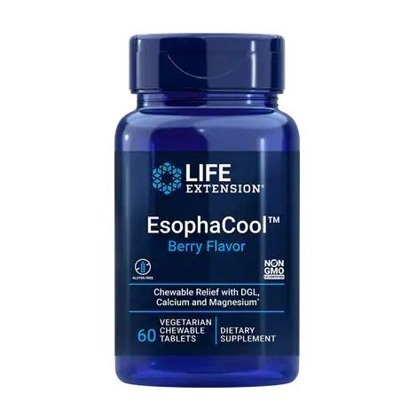 EsophaCool, Berry Flavor  - 60 vegetarian chewable tabs