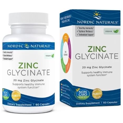 Zinc Glycinate, 20mg - 60 caps