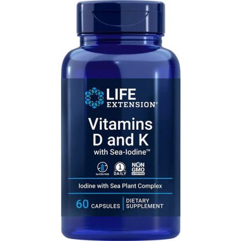 Vitamins D and K with Sea-Iodine - 60 caps