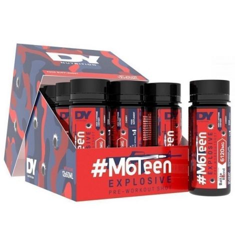 #M6Teen Explosive Pre-Workout Shot, Peach - 12 x 60ml.