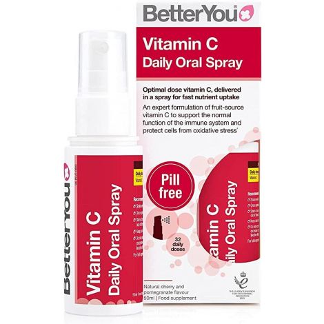 Vitamin C Daily Oral Spray, Natural Cherry and Pomegranate - 50 ml.