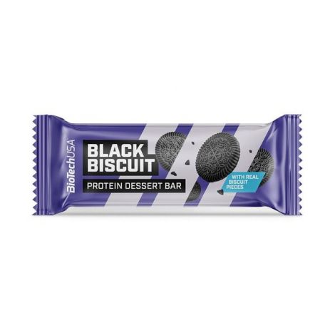 Protein Dessert Bar, Black Biscuit - 20 x 50g