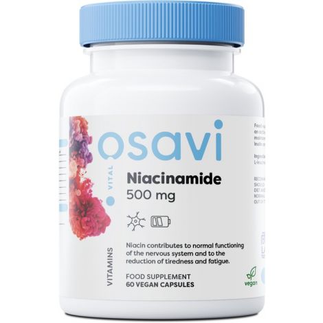 Niacinamide, 500mg - 60 vegan caps