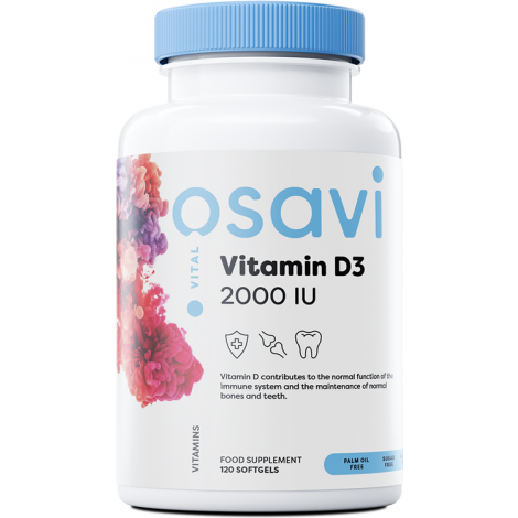 Vitamin D3, 2000IU - 120 softgels