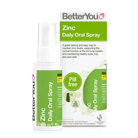 Zinc Daily Oral Spray, Natural Lemon & Lime - 50 ml.