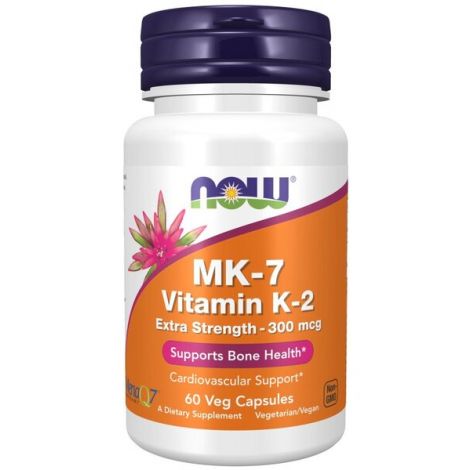 MK-7 Vitamin K-2, 300mcg Extra Strength - 60 vcaps