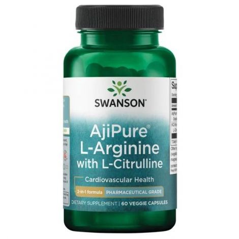 AjiPure L-Arginine with L-Citrulline - 60 vcaps