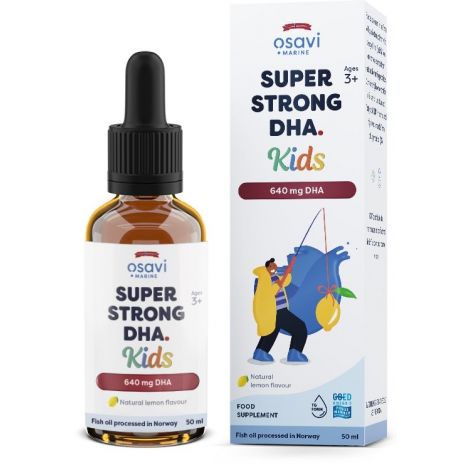 Super Strong DHA Kids, 640mg DHA (Lemon) - 50 ml.