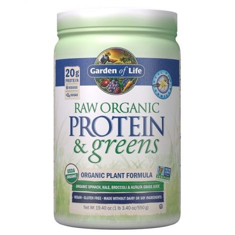 Raw Organic Protein & Greens, Vanilla - 550g