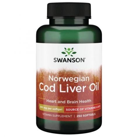 Norwegian Cod Liver Oil, 350mg - 250 softgels
