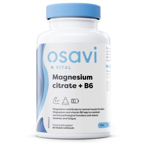 Magnesium Citrate + B6, 375mg + 4.2mg - 90 vcaps