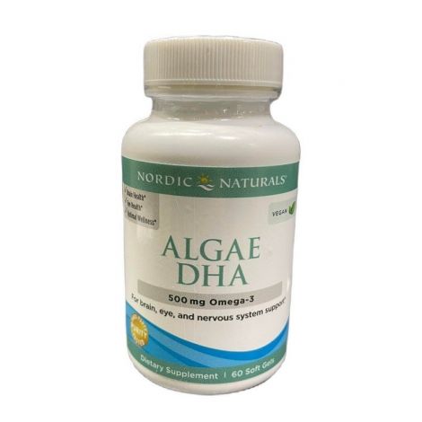 Algae DHA, 500mg - 60 softgels