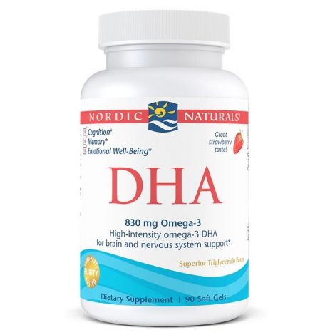 DHA, 830mg Strawberry - 90 softgels
